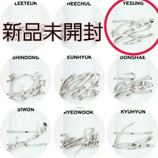 スーパージュニア(SUPER JUNIOR)のSIGNATURE RING YESUNG サイン 型 指輪 シルバー リング(アイドルグッズ)