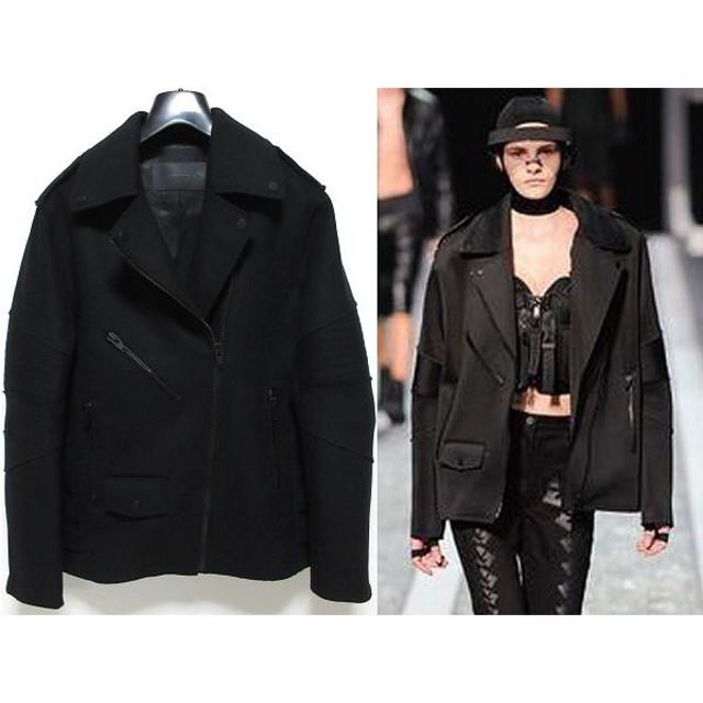 美14AW Alexander Wang×H&Mメルトンライダースジャケット32 レディース