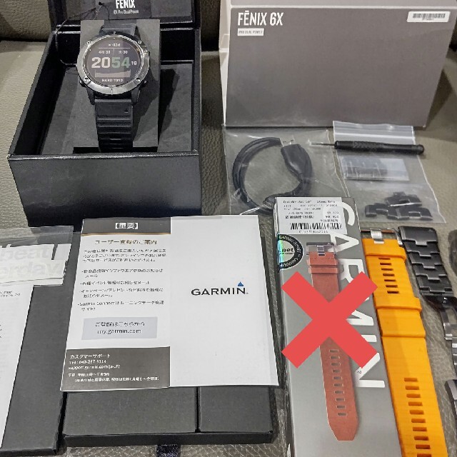 GARMIN(ガーミン)の定価17万超ガーミンGARMIN Fenix 6X Pro Dual Power メンズの時計(腕時計(デジタル))の商品写真