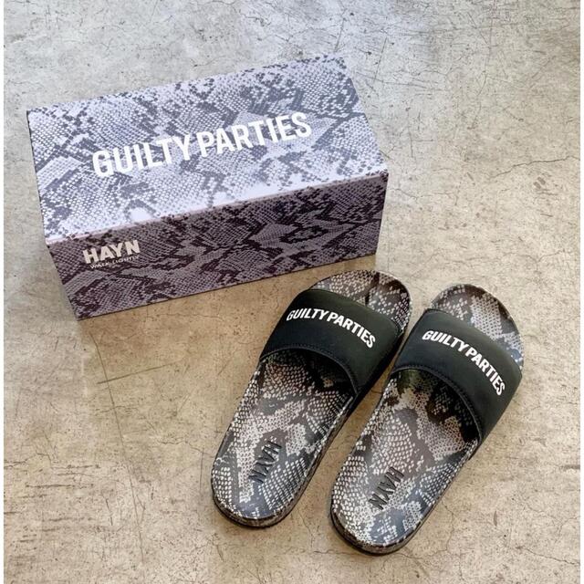 WACKO MARIA HAYN PYTHON SANDALS  gray