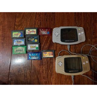 ゲームボーイアドバンス(ゲームボーイアドバンス)のゲームボーイアドバンス 本体 ゴールド シルバー GBA(携帯用ゲーム機本体)