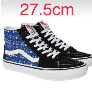 パレス(PALACE)のPALACE VANS SKATE SK-8 HI ブルー 27.5cm 新品(スニーカー)