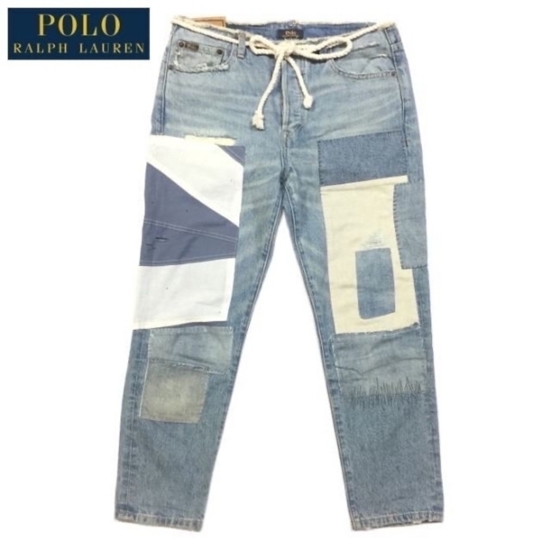 POLO RALPH LAUREN(ポロラルフローレン)の新品 定価44,000 ラルフローレン パッチワーク Avery ボーイフレンド レディースのパンツ(デニム/ジーンズ)の商品写真