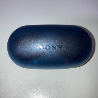 ソニー(SONY)の美品　Sony WF-XB700充電ケース　充電器　ブルー(ヘッドフォン/イヤフォン)