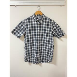 ユニクロ(UNIQLO)のユニクロ　メンズMサイズ　チェックシャツ(Tシャツ/カットソー(半袖/袖なし))