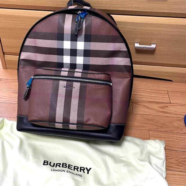 愛用 BURBERRY BURBERRY【バックパック】チェック＆レザー - バッグ