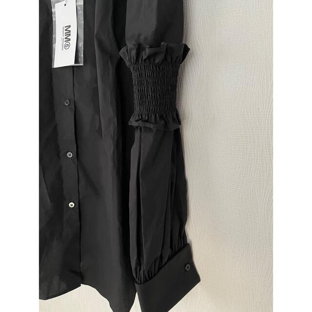 MM6(エムエムシックス)の【新品】MM6MaisonMargiela  ブラック 2way シャツ レディースのトップス(シャツ/ブラウス(長袖/七分))の商品写真