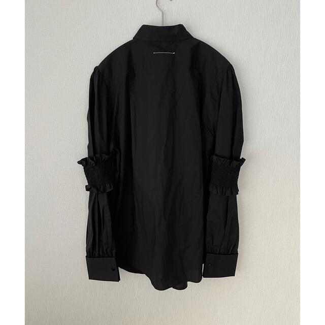 MM6(エムエムシックス)の【新品】MM6MaisonMargiela  ブラック 2way シャツ レディースのトップス(シャツ/ブラウス(長袖/七分))の商品写真