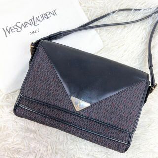 希少✨サンローラン カサンドラロゴ YSL ショルダーバッグ PVC