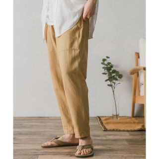 アーバンリサーチドアーズ(URBAN RESEARCH DOORS)の【Beige】綿麻テーパードベイカーパンツ(その他)