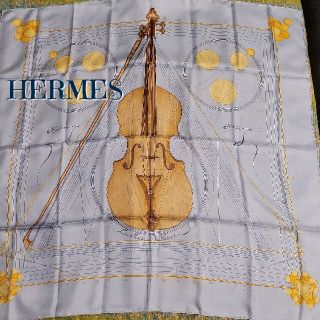 レア　稀少　HERMES　エルメス　スカーフ　カレ90　球体が奏でる音楽