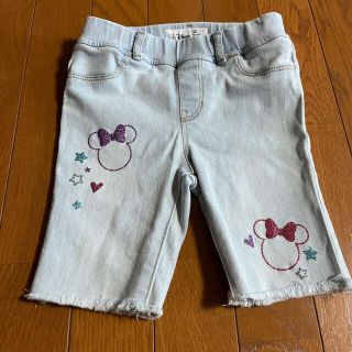 ギャップキッズ(GAP Kids)のハーフ丈　デニム　ミニー　伸縮あり　110(パンツ/スパッツ)