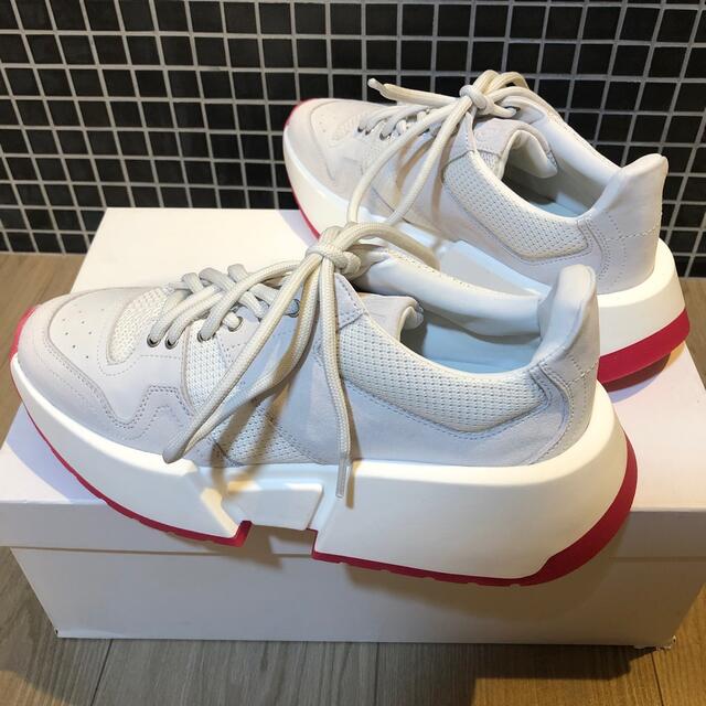 半額SALE☆ MM⑥メゾンマルジェラ ロゴスニーカー EU39 24.5cm hek293.com