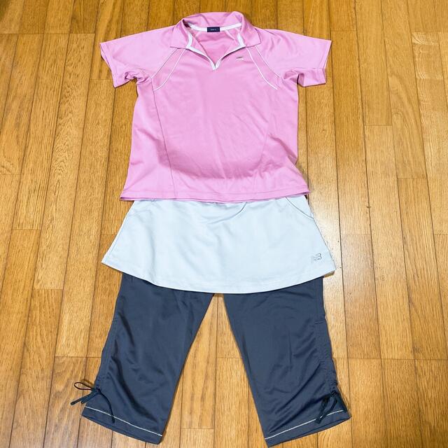 ellesse(エレッセ)のマコ様専用　テニスウェア　セットアップ　ピンク☆グレー スポーツ/アウトドアのテニス(ウェア)の商品写真
