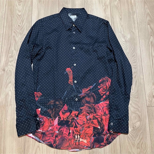 格安品質保証 Paul Smith - paul smithポールスミス 花柄薔薇シャツの ... Paul Smith ポールスミス 総柄 花柄 バラ 長袖シャツ