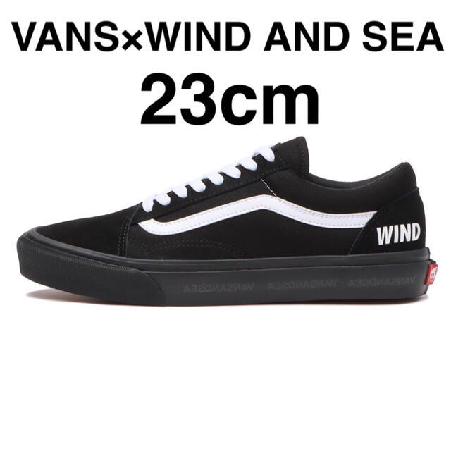スニーカーVANS × WIND AND SEA OLD SKOOL BLACK 23cm