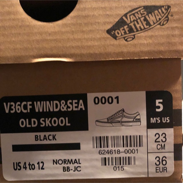 WIND AND SEA(ウィンダンシー)のVANS × WIND AND SEA OLD SKOOL BLACK 23cm レディースの靴/シューズ(スニーカー)の商品写真