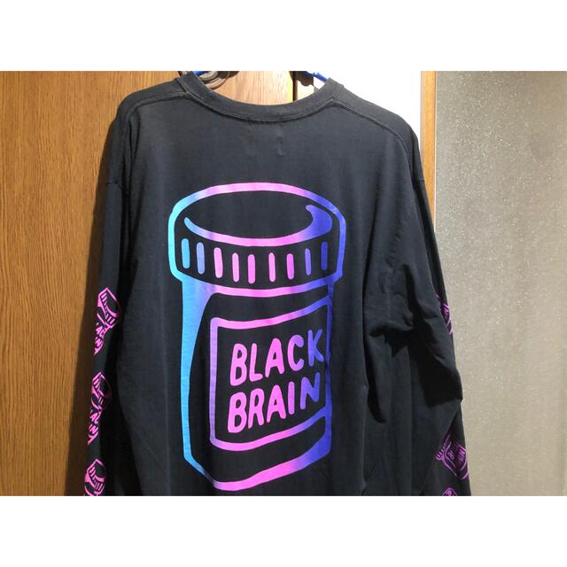 柄デザインプリント【新品】BRACK BRAIN　長袖ロンT【限定商品】ブラックブレイン