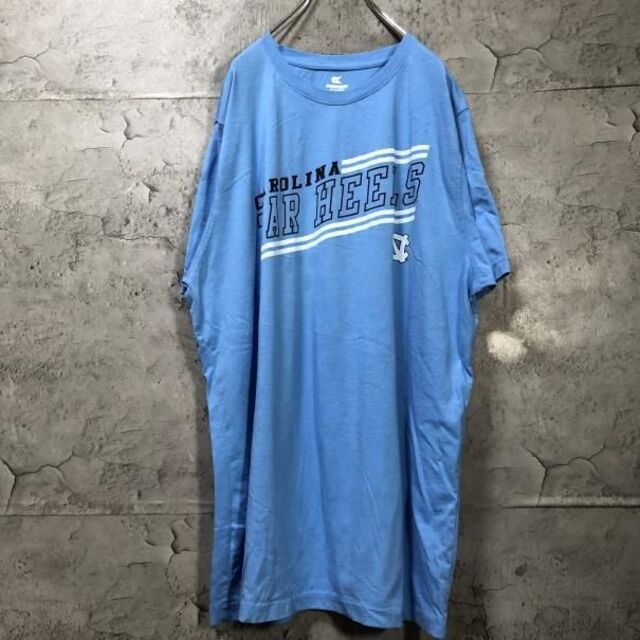 TAR HEELS チームロゴ USA輸入 オーバーサイズ Tシャツ メンズのトップス(Tシャツ/カットソー(半袖/袖なし))の商品写真