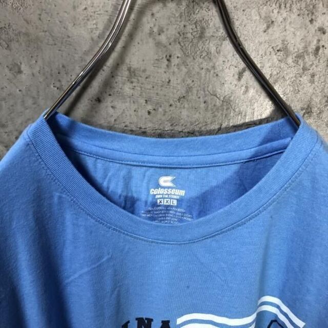 TAR HEELS チームロゴ USA輸入 オーバーサイズ Tシャツ メンズのトップス(Tシャツ/カットソー(半袖/袖なし))の商品写真