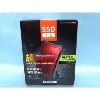 エレコム(ELECOM)のELECOM エレコム 【ESD-ZSA1000GRD】1TB ポータブルSSD(PC周辺機器)