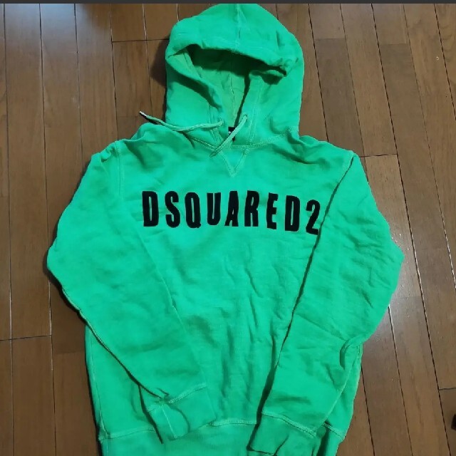 DSQUARED2 ロゴプルオーバー  ネオングリーン