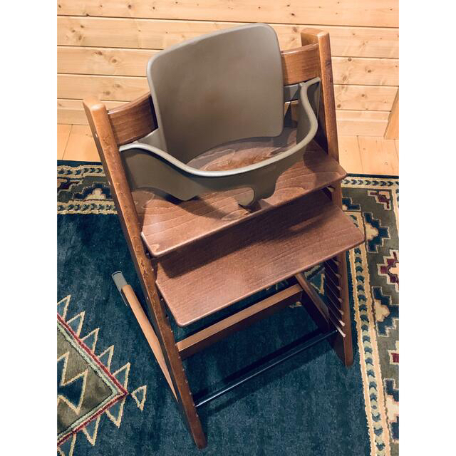 Stokke(ストッケ)の【良品ヴィンテージカラー・フルセット・即日発送】（443）　トリップトラップ キッズ/ベビー/マタニティの寝具/家具(その他)の商品写真