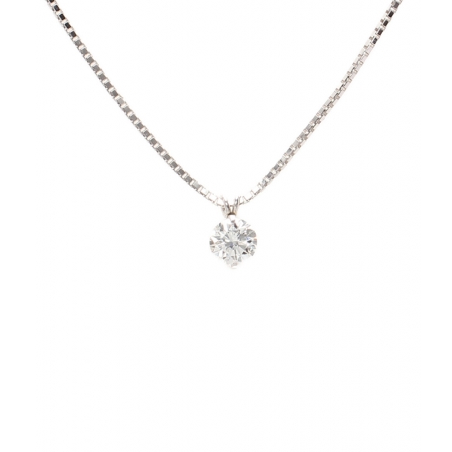 美品   ネックレス K18WG ダイヤ 0.223ct    レディース23g備考