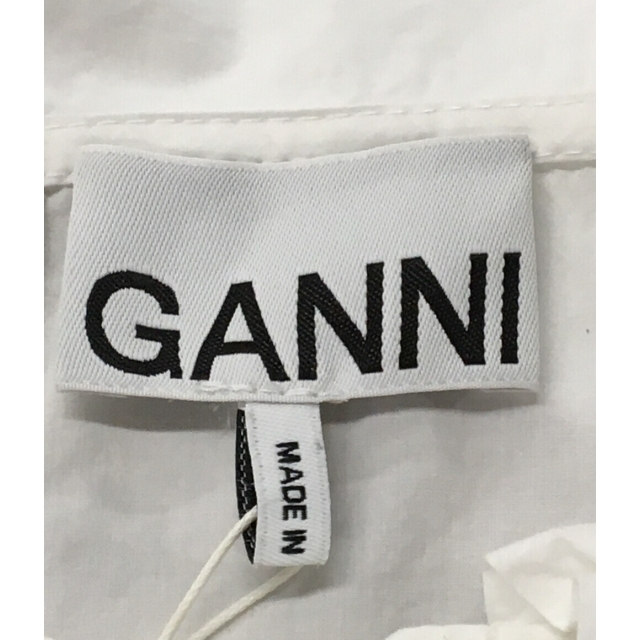 美品 ガニー GANNI ビッグカラーブラウス ホワイト レディース 32 | en.rs