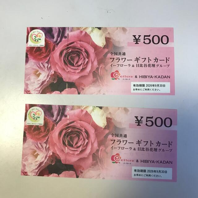 フラワーギフトカード　1000円分 チケットのチケット その他(その他)の商品写真