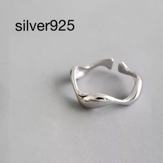 ビューティアンドユースユナイテッドアローズ(BEAUTY&YOUTH UNITED ARROWS)のウェーブリング シルバー925 サイズ調節可能 silver925(リング(指輪))