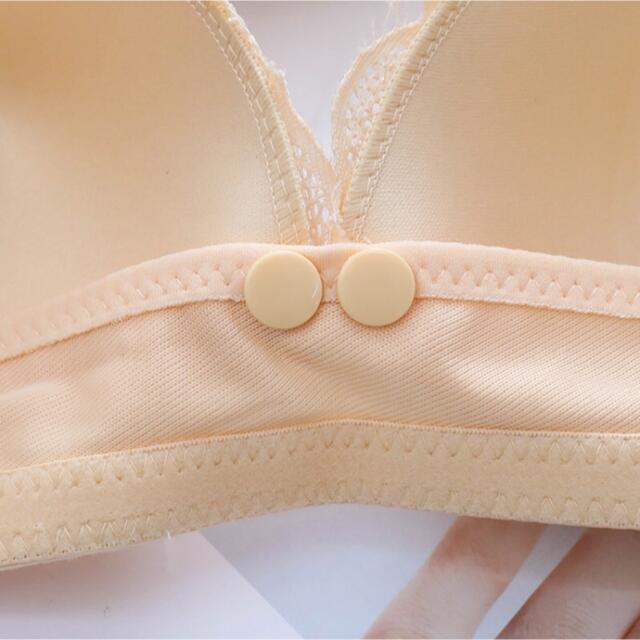 再入荷⭐️授乳ブラ マタニティ ブラジャー ノンワイヤー 三枚　 X L キッズ/ベビー/マタニティのマタニティ(マタニティ下着)の商品写真