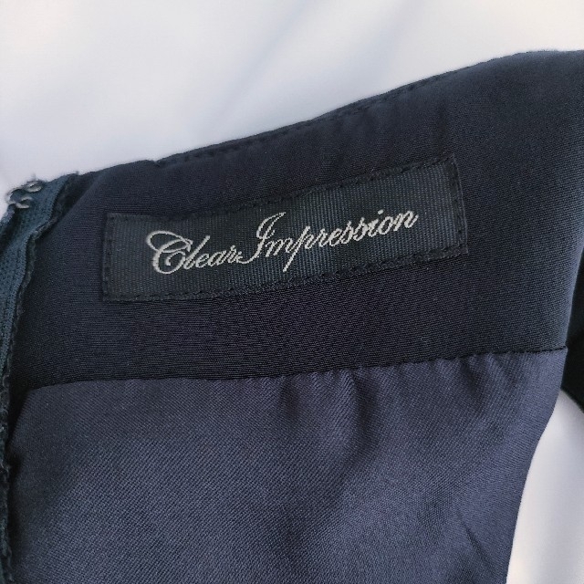 CLEAR IMPRESSION(クリアインプレッション)の最終価格 美品 クリアインプレッション オールインワン ネイビー レディースのパンツ(オールインワン)の商品写真