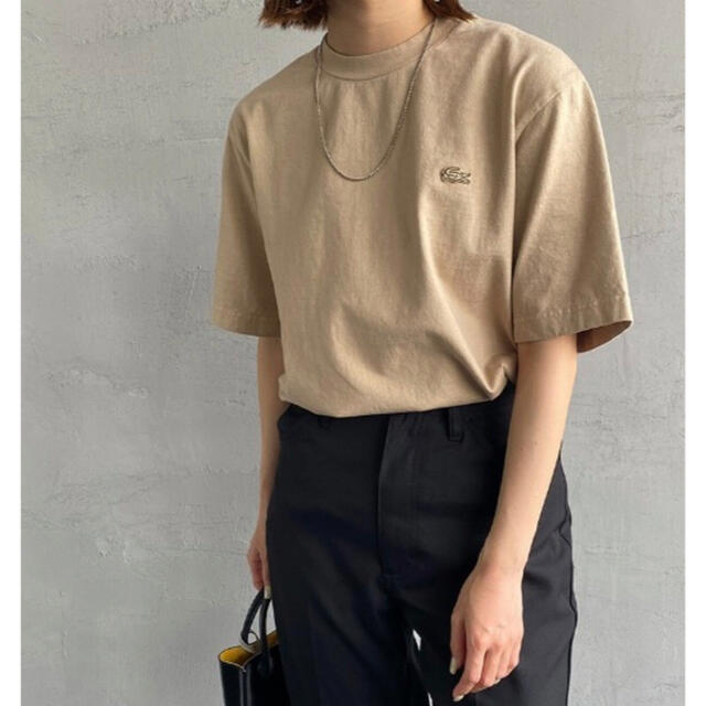 LACOSTE(ラコステ)のLACOSTE/ラコステ　クラシックフィット ワンポイントロゴTシャツ レディースのトップス(Tシャツ(半袖/袖なし))の商品写真