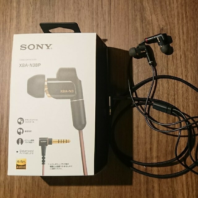 SONY(ソニー)のSONY XBA-N3BP イヤホン MUC-M12SM2 NOBUNAGA付 スマホ/家電/カメラのオーディオ機器(ヘッドフォン/イヤフォン)の商品写真