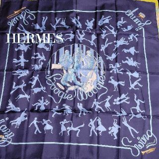 エルメス(Hermes)のレア　稀少　HERMES　エルメス　スカーフ　カレ90　ブギウギ(バンダナ/スカーフ)