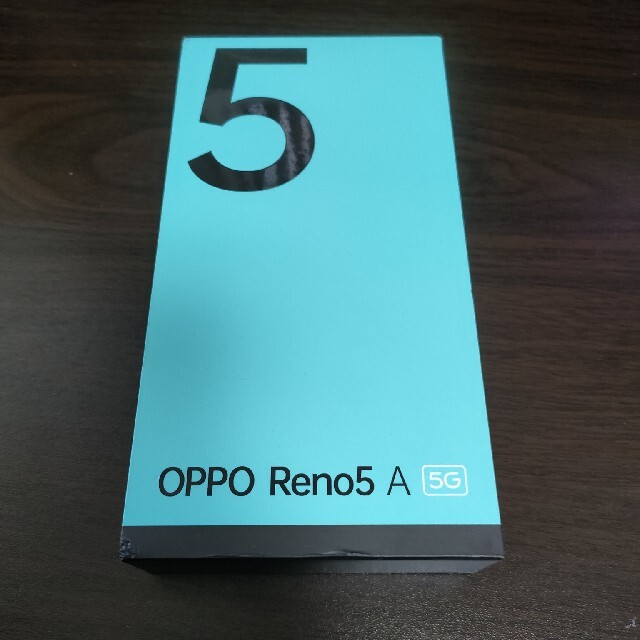 スマートフォン本体【新品未使用】OPPO Reno5 A シルバーブラック 物理デュアルシム対応版