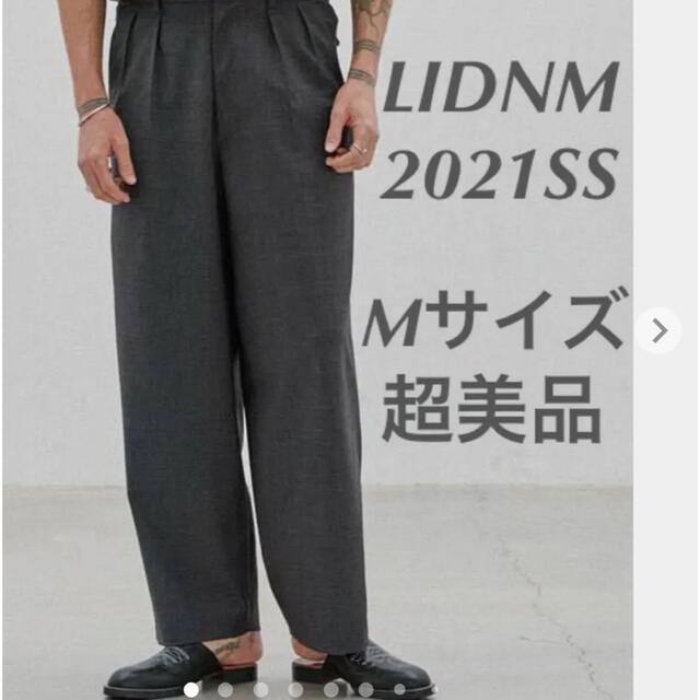 LIDNM MERINO  WOOL BAGGY  チャコール