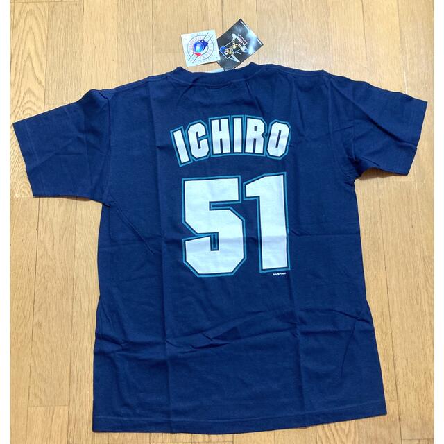 2001 MLB シアトル・マリナーズ イチロー ICHIRO ロゴ入りTシャツ