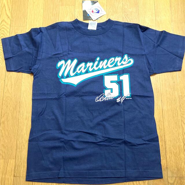 2001 MLB シアトル・マリナーズ イチロー ICHIRO ロゴ入りTシャツ