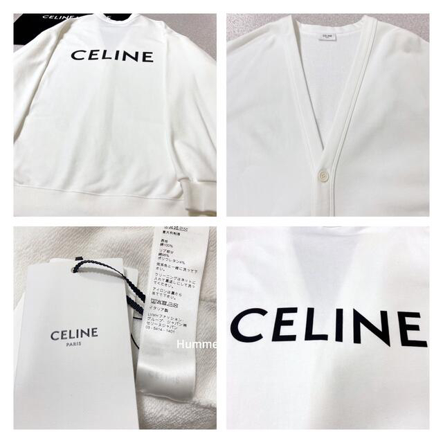 ホワイト celine セリーヌ オーバーサイズ カーディガンの通販 by Hummer's shop フェイク品販売・斡旋撲滅ショップ