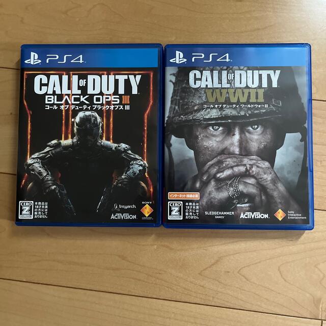 PlayStation4(プレイステーション4)のcod bo3 + ww2 セット エンタメ/ホビーのゲームソフト/ゲーム機本体(家庭用ゲームソフト)の商品写真