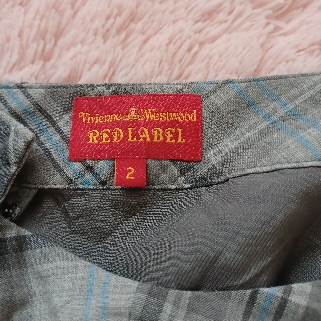 Vivienne Westwood(ヴィヴィアンウエストウッド)のヴィヴィアンウエストウッド レッドレーベル ミニスカート チェック柄 レディースのスカート(ミニスカート)の商品写真