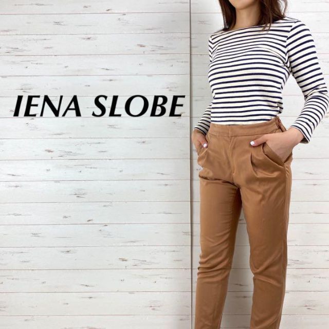 SLOBE IENA(スローブイエナ)のIENA SLOBE スローブイエナ ボートネック 綿 ボーダー カットソー レディースのトップス(Tシャツ(長袖/七分))の商品写真
