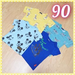 ムージョンジョン(mou jon jon)の半袖 Tシャツ 4点 セット こどもの森 Moujonjon 動物 シマウマ(Tシャツ/カットソー)