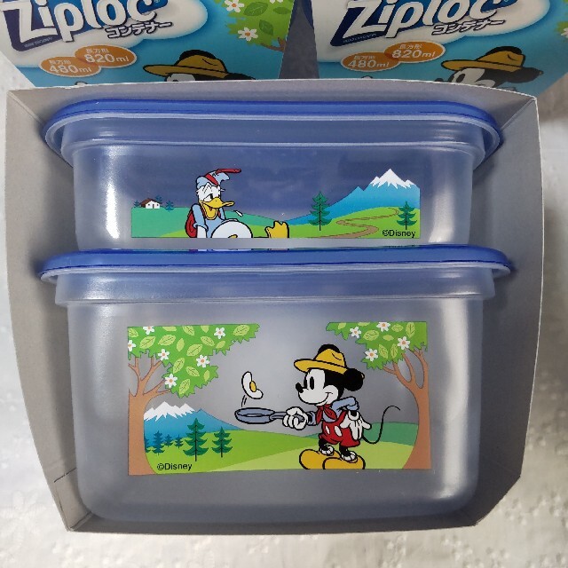 ジップロック　旭化成　コンテナ　ディズニー　Disney Ziploc