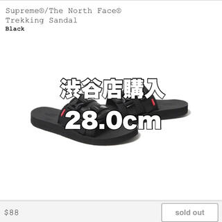 シュプリーム(Supreme)のThe North Face Supreme Sandal Black(ビーチサンダル)