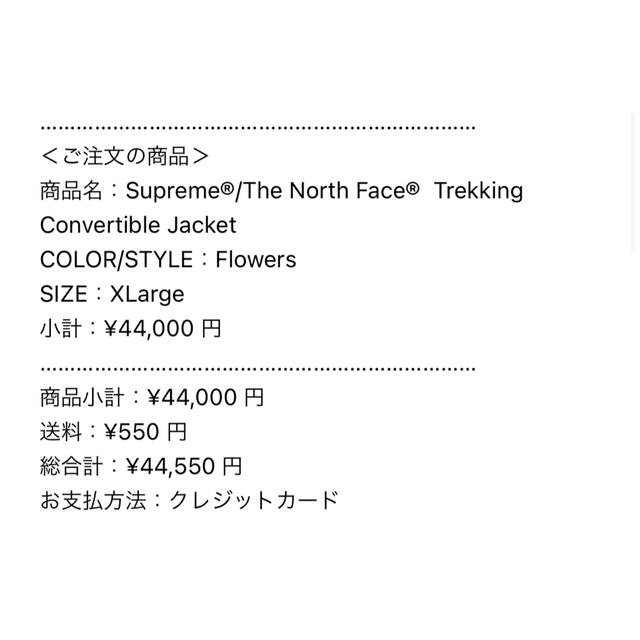 Supreme(シュプリーム)のsupreme north Face Convertible Jacket XL メンズのジャケット/アウター(マウンテンパーカー)の商品写真