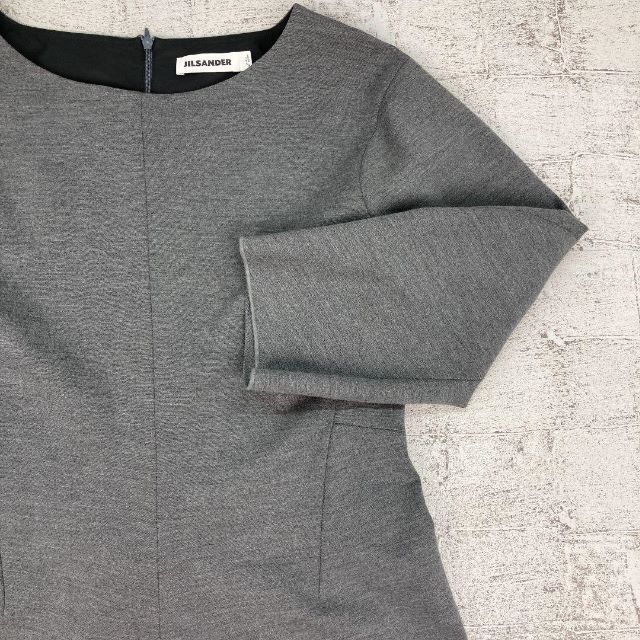 JIL SANDER イタリア製立体裁断ウールワンピース 【2022福袋