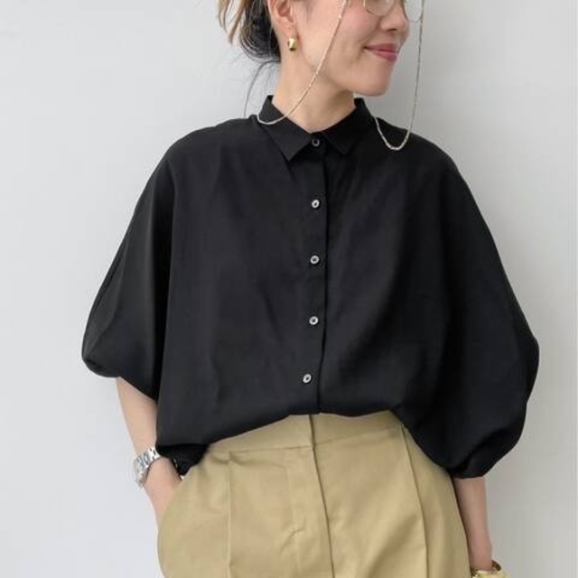 シャツ/ブラウス(長袖/七分)L'AppartementDolmansleeve Sheer Blouse